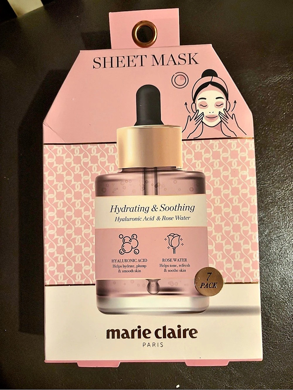 New marie claire Hydrating & Soothing Sheet Mask Masks 7-Pack